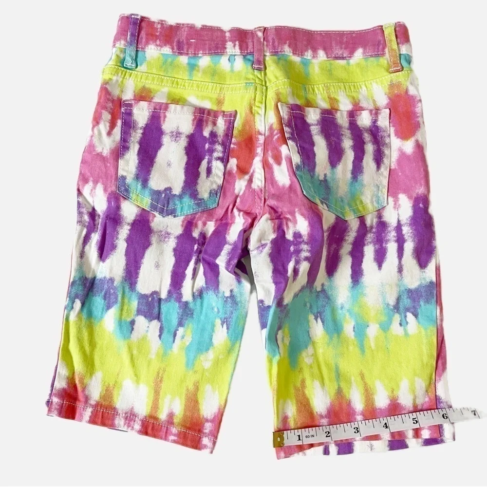 THE CHILDREN’S PLACE Girls Print Denim Skimmer Shorts - In The Pink - Size 6X/7